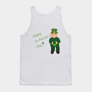 leprechaun Happy St. Patricks Day Tank Top